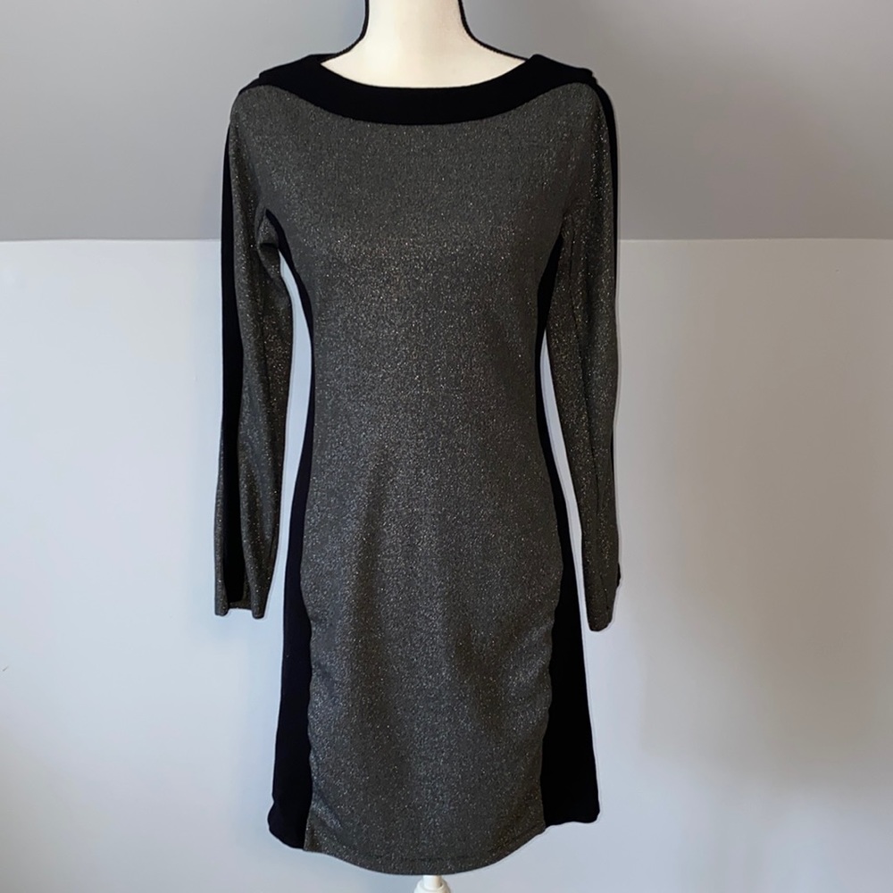 BCBGMaxAzria Black Gliter Dress